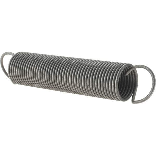 Value Collection - 47/64" OD, Steel Extension Spring - 1.4 Lb/In Rating - Eagle Tool & Supply