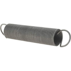 Value Collection - 47/64" OD, Steel Extension Spring - 1.4 Lb/In Rating - Eagle Tool & Supply