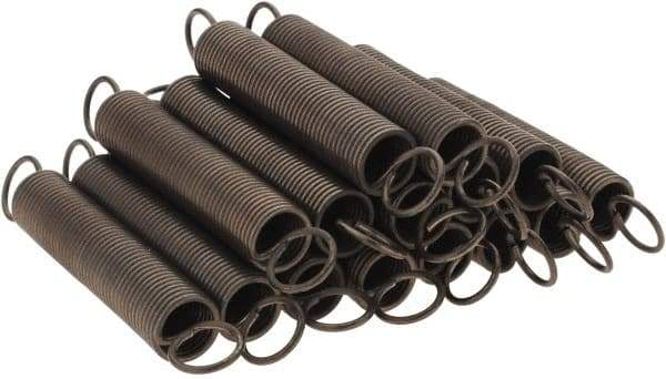 Value Collection - 3/8" OD, Steel Extension Spring - 2.1 Lb/In Rating - Eagle Tool & Supply