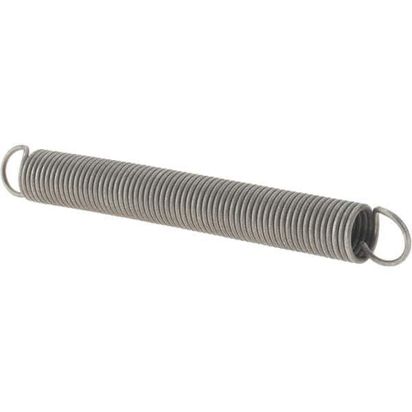 Value Collection - 3/8" OD, Steel Extension Spring - 1.9 Lb/In Rating - Eagle Tool & Supply