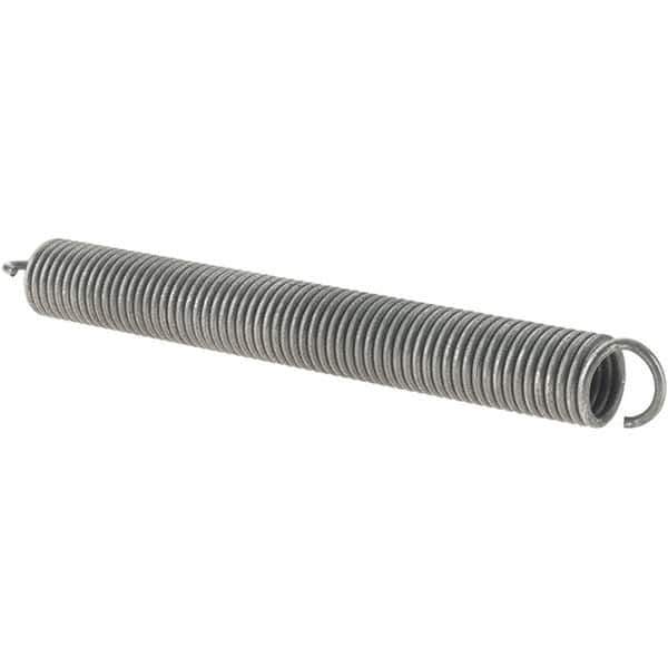 Value Collection - 31/64" OD, Steel Extension Spring - 6.3 Lb/In Rating - Eagle Tool & Supply