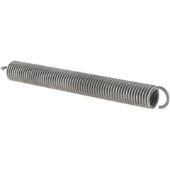 Value Collection - 31/64" OD, Steel Extension Spring - 6.3 Lb/In Rating - Eagle Tool & Supply