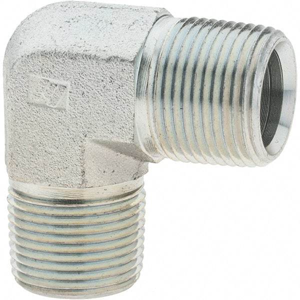 Value Collection - Industrial Pipe 90° Elbow - MNPTF x MNPTF, 4,000 psi - Eagle Tool & Supply