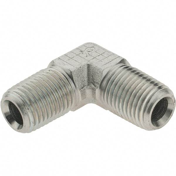 Value Collection - Industrial Pipe 90° Elbow - MNPTF x MNPTF, 6,000 psi - Eagle Tool & Supply