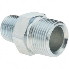 Value Collection - 3/4 x 3/4 Male Thread, Steel Industrial Pipe Hex Nipple - MNPTF x MNPTF - Eagle Tool & Supply