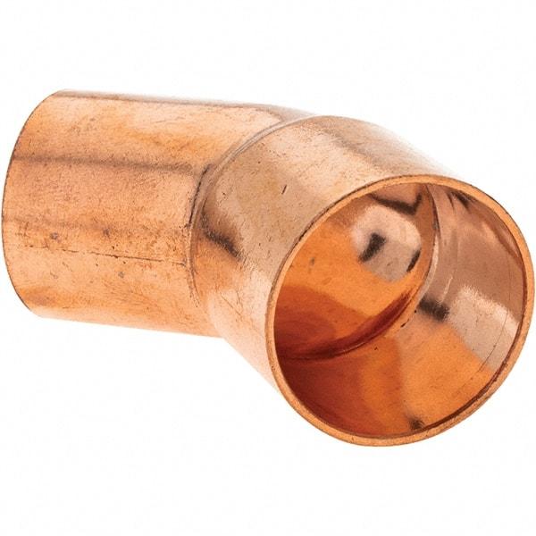 Value Collection - 1" Wrot Copper Pipe 45° Street Elbow - FTG x C - Eagle Tool & Supply