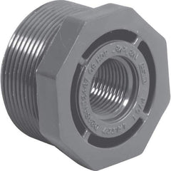 Value Collection - 1-1/2 x 1/2" PVC Plastic Pipe Bushing - MIPT x FIPT End Connections - Eagle Tool & Supply