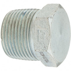 Value Collection - 1 Male Thread, Steel Industrial Pipe Hex Plug - MNPT - Eagle Tool & Supply