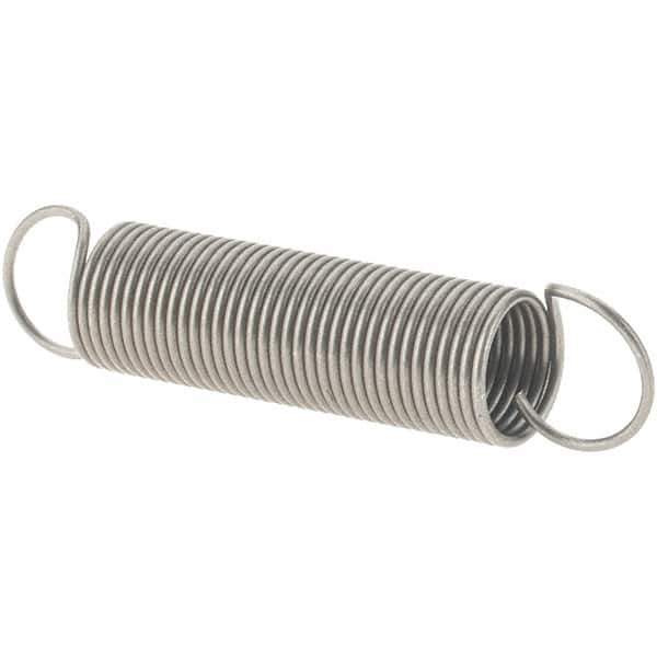 Value Collection - 15/64" OD, Steel Extension Spring - 12 Lb/In Rating - Eagle Tool & Supply