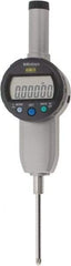 Mitutoyo - 0 to 2" Range, 0.00005" Graduation, Electronic Drop Indicator - Flat Back, Accurate to 0.0002", English & Metric System, LCD Display - Eagle Tool & Supply