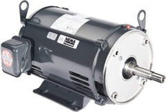 US Motors - 1 hp, ODP Enclosure, No Thermal Protection, 1,740 RPM, 208-230/460 Volt, 60 Hz, Three Phase Energy Efficient Motor - Size 143 Frame, Rigid Mount, 1 Speed, Ball Bearings, 3.1-3/1.5 Full Load Amps, F Class Insulation, CCW Lead End - Eagle Tool & Supply