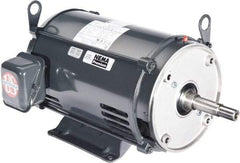 US Motors - 10 hp, ODP Enclosure, No Thermal Protection, 3,500 RPM, 208-230/460 Volt, 60 Hz, Three Phase Energy Efficient Motor - Size 213 Frame, Rigid Mount, 1 Speed, Ball Bearings, 27.5-25.3/12.6 Full Load Amps, F Class Insulation, CCW Lead End - Eagle Tool & Supply