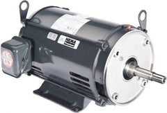 US Motors - 10 hp, ODP Enclosure, No Thermal Protection, 1,760 RPM, 208-230/460 Volt, 60 Hz, Three Phase Energy Efficient Motor - Size 215 Frame, Rigid Mount, 1 Speed, Ball Bearings, 27.2-24.6/12.3 Full Load Amps, F Class Insulation, CCW Lead End - Eagle Tool & Supply