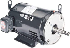 US Motors - 15 hp, ODP Enclosure, No Thermal Protection, 3,490 RPM, 208-230/460 Volt, 60 Hz, Three Phase Energy Efficient Motor - Size 215 Frame, Rigid Mount, 1 Speed, Ball Bearings, 41-36/18.1 Full Load Amps, F Class Insulation, CCW Lead End - Eagle Tool & Supply