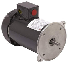 US Motors - 1/4 hp, TENV Enclosure, Manual Thermal Protection, 1,725 RPM, 115/230 Volt, 60 Hz, Industrial Electric AC/DC Motor - Size 56 Frame, Rigid Base Mount, 1 Speed, Ball Bearings, 4.4/2.2&5.2/2.6 Full Load Amps, B Class Insulation, Reversible - Eagle Tool & Supply