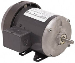 US Motors - 1/2 hp, TEFC Enclosure, No Thermal Protection, 1,425 RPM, 110/220 Volt, 50 Hz, Industrial Electric AC/DC Motor - Size 56 Frame, Rigid Mount, 1 Speed, Ball Bearings, 8.4/4.2 Full Load Amps, B Class Insulation, Reversible - Eagle Tool & Supply