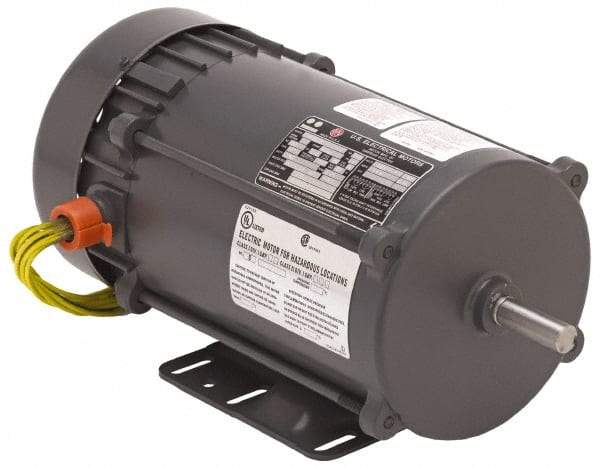 US Motors - 3/4 hp, TEFC Enclosure, Auto Thermal Protection, 1,725 RPM, 115/230 Volt, 60 Hz, Industrial Electric AC/DC Motor - Size 56 Frame, C-Face Mount, 1 Speed, Ball Bearings, 11.4/5.7 Full Load Amps, BR Class Insulation, Reversible - Eagle Tool & Supply