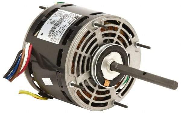 US Motors - 3/4 hp, ODP Enclosure, Auto Thermal Protection, 1,075 RPM, 208-230 Volt, 60 Hz, Industrial Electric AC/DC Motor - Size 48 Frame, Hub Mount, 5 Speed, Ball Bearings, 5.0 Full Load Amps, B Class Insulation, CCW Lead End - Eagle Tool & Supply