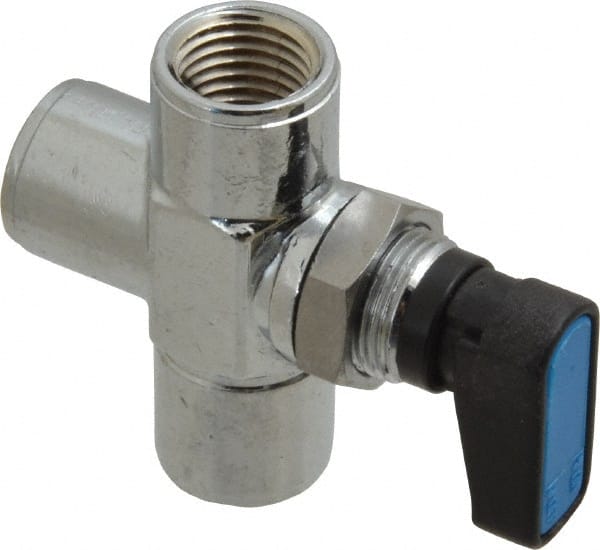 Aignep USA - 1/4" Pipe, Full Port, Brass Standard Ball Valve - Eagle Tool & Supply