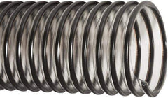 Flexaust - 3" ID, 26 Hg Vac Rating, 32 psi, Polyurethane Vacuum & Duct Hose - 25' Long, Clear/Black, 5-1/2" Bend Radius, -40 to 200°F - Eagle Tool & Supply