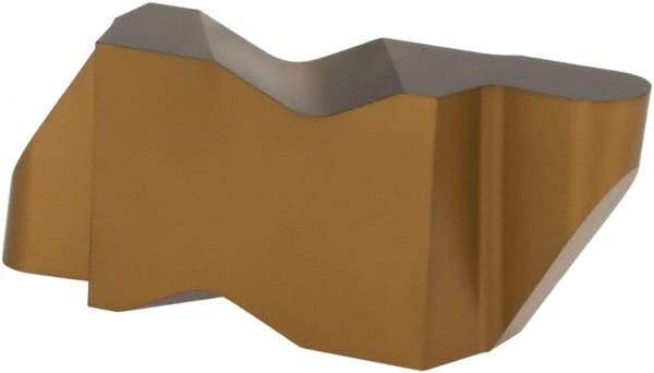 Iscar - 3062INR Grade IC808, 3.18mm Cutting Width Carbide Grooving Insert - 3.81mm Max Depth of Cut, Right Hand, 1.6mm Corner Radius, TiAlN/AlTiN/TiN Finish - Eagle Tool & Supply