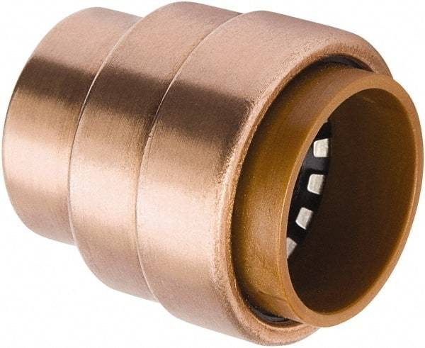B&K Mueller - 3/4" Outside Diam, Metal Push-to-Connect Tube Cap - 200 Max psi, Tube Connection, Rubber O-Ring - Eagle Tool & Supply