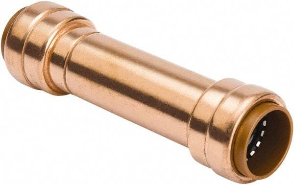 B&K Mueller - 1/2" Tube OD, Metal Push-to-Connect Tube Union - Tube to Tube Connection, 200 Max psi, Rubber O-Ring - Eagle Tool & Supply