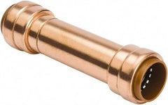 B&K Mueller - 1/2" Tube OD, Metal Push-to-Connect Tube Union - Tube to Tube Connection, 200 Max psi, Rubber O-Ring - Eagle Tool & Supply