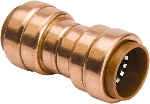 B&K Mueller - 3/4" Tube OD, Metal Push-to-Connect Tube Union - Tube to Tube Connection, 200 Max psi, Rubber O-Ring - Eagle Tool & Supply