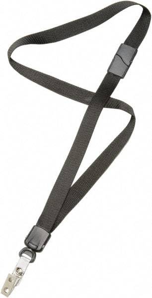 Ability One - Lanyards Material: Nylon Color: Black - Eagle Tool & Supply