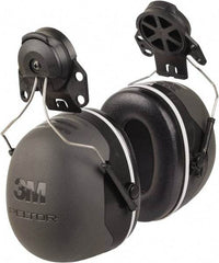 3M - Hard Hat Cap Mounted Black Foam Cushion Earmuffs - 31 NRR Rating - Eagle Tool & Supply