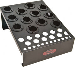 Huot - 17 Inches Width x 7 Inches Height x 17 Inches Depth NC/CNC Collet Storage Rack - Eagle Tool & Supply