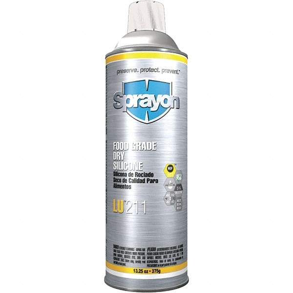 Sprayon - 13.25 oz Aerosol Spray Lubricant - Clear, -40°F to 450°F, Food Grade - Eagle Tool & Supply