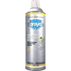 Sprayon - 20 oz Aerosol Spray Lubricant - Clear, -40°F to 475°F, Food Grade - Eagle Tool & Supply