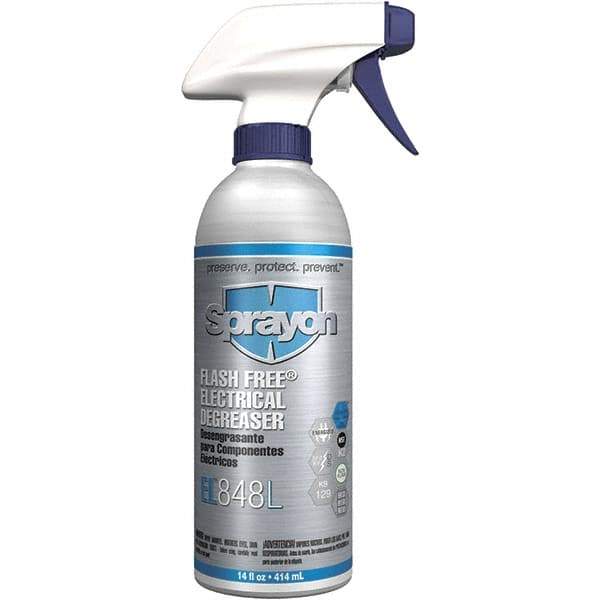 Sprayon - 16 Ounce Bottle Electrical Grade Cleaner/Degreaser - Nonflammable, Plastic Safe - Eagle Tool & Supply