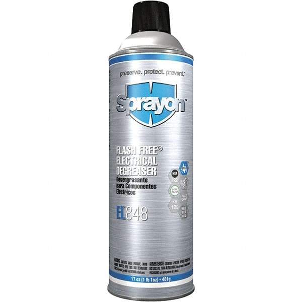 Sprayon - 16 Ounce Aerosol Electrical Grade Cleaner/Degreaser - Nonflammable, Plastic Safe - Eagle Tool & Supply