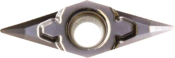 Kyocera - VPGT220.5 CK Grade PR1225 Carbide Turning Insert - Megacoat Finish, 35° Diamond, 1/4" Inscr Circle, 1/8" Thick, 0.008" Corner Radius - Eagle Tool & Supply