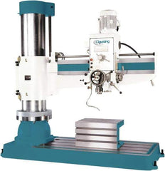 Clausing - 62.2" Swing, Geared Head Radial Arm Drill Press - 12 Speed, 7-1/2 hp, Three Phase - Eagle Tool & Supply