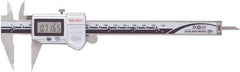 Mitutoyo - 0 to 150mm Range, 0.01mm Resolution, IP67 Electronic Caliper - 0.001" Accuracy, SPC Output - Eagle Tool & Supply