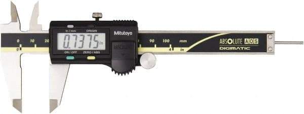 Mitutoyo - 0 to 100mm Range, 0.01mm Resolution, Electronic Caliper - 0.001" Accuracy - Eagle Tool & Supply