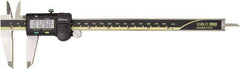 Mitutoyo - 0 to 200mm Range, 0.01mm Resolution, Electronic Caliper - 0.001" Accuracy, SPC Output - Eagle Tool & Supply
