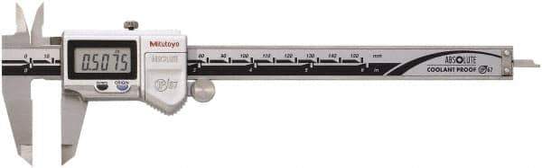 Mitutoyo - 0 to 150mm Range, 0.01mm Resolution, IP67 Electronic Caliper - 0.001" Accuracy - Eagle Tool & Supply