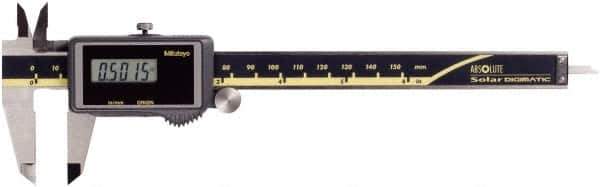 Mitutoyo - 0 to 150mm Range, 0.01mm Resolution, Electronic Caliper - 0.001" Accuracy - Eagle Tool & Supply