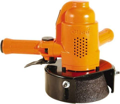 Cleco - 6" Wheel Diam, 6,000 RPM, Pneumatic Angle & Disc Grinder - 5/8-11 Spindle, 21.9 CFM, Front Exhaust - Eagle Tool & Supply