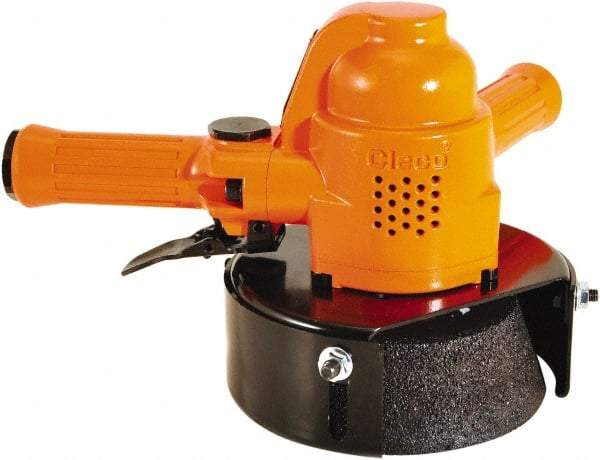 Cleco - 6" Wheel Diam, 6,000 RPM, Pneumatic Angle & Disc Grinder - 5/8-11 Spindle, 21.9 CFM, Front Exhaust - Eagle Tool & Supply