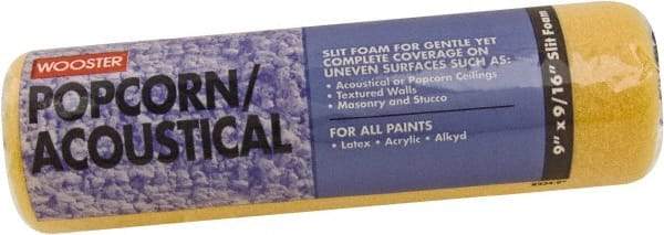 Wooster Brush - 9/16" Nap, 9" Wide Paint Roller Cover - Semi-Rough Texture, Foam - Eagle Tool & Supply
