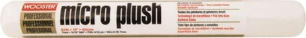 Wooster Brush - 5/16" Nap, 18" Wide Paint Roller Cover - Smooth Texture, Fabric - Eagle Tool & Supply