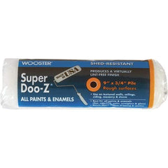Wooster Brush - 3/4" Nap, 9" Wide Paint Roller Cover - Rough Texture, Woven - Eagle Tool & Supply