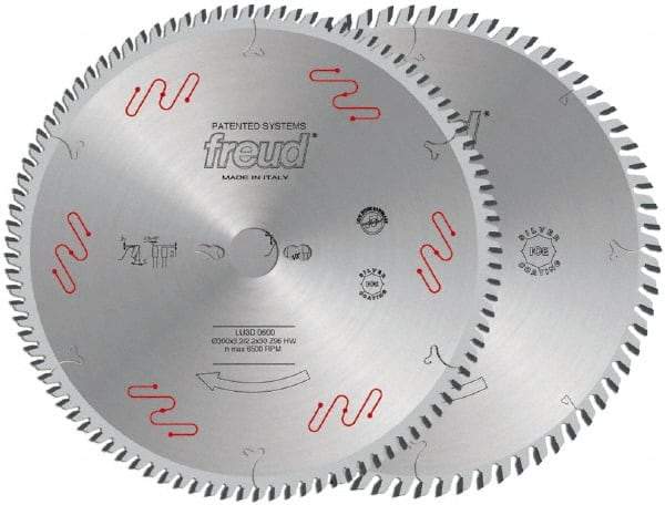 Freud - 300mm Diam, 30mm Arbor Hole Diam, 72 Tooth Wet & Dry Cut Saw Blade - Carbide-Tipped, Standard Round Arbor - Eagle Tool & Supply