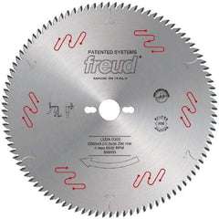 Freud - 300mm Diam, 1" Arbor Hole Diam, 96 Tooth Wet & Dry Cut Saw Blade - Carbide-Tipped, Standard Round Arbor - Eagle Tool & Supply